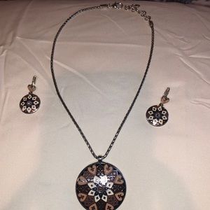 Brighton necklace with matching earrings